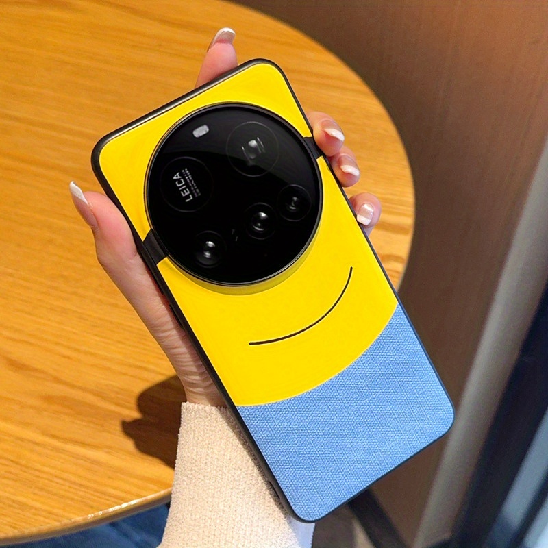 TEMU Phone Case: New High-end Big- Little Yellow Drop-proof Phone Case With Large Aperture Lens, Suitable For Xiaomi 15 Ultra, 14 Ultra, , 12 Ultra