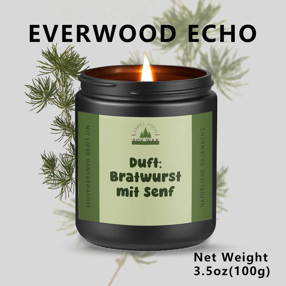 Image of A Unique German Saying Candle Made Of Scented Soy Wax In A Glass Jar, Perfect As A Humorous Gift For , Including Mom And Dad, Ideal For Thanksgiving, Halloween, Christmas, And Home Decoration
