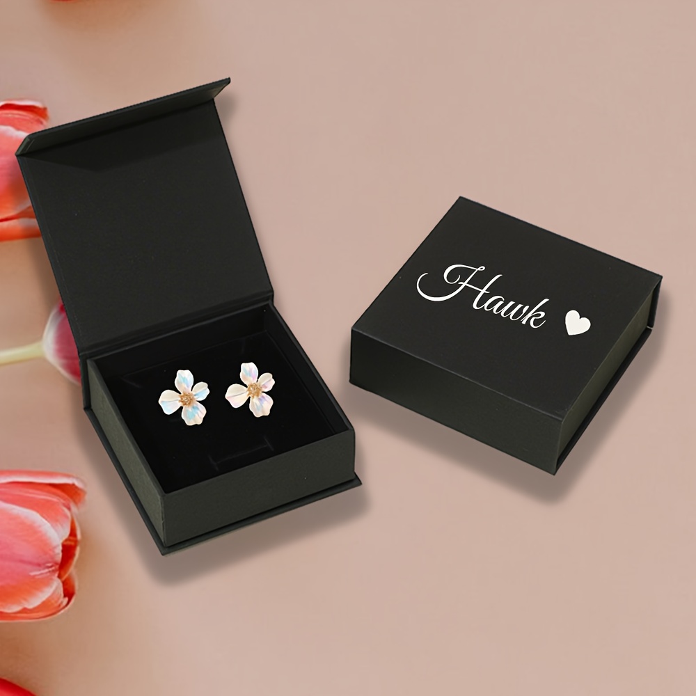 TEMU 1 Gepersonaliseerde Letter Naam Sieradendoos, een Aangepaste Ring en Ketting Sieradendoos, Geschikt als Vakantiecadeau voor Vrienden of Moeders.