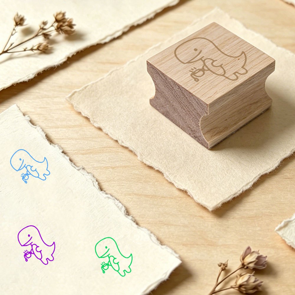 DIY Wooden Stamp for Journaling and Crafts