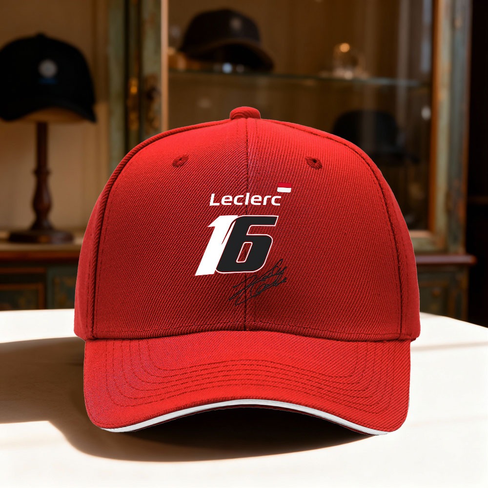 TEMU Casquette Baseball Leclerc 16 2026 - Modèle , 1 Pièce - Sangles Réglables, Design Sportif Simple pour Gym, Randonnée, Extérieur Décontracté -