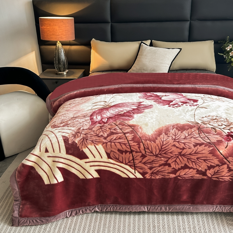 1pc heavy duty double layer flannel blanket with thickened edges   soft warm bedspread plush like texture for couch car travel machine washable   multi color housewarming   essential Product details 3