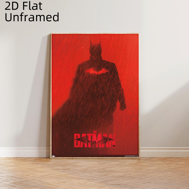TEMU 2d Flat, 2d Flat 1pc Cartoon Movie Comics Batman Poster Wall Art Prints Canvas Painting Wall Decor Bedroom Room Decor Living Room Decor Home