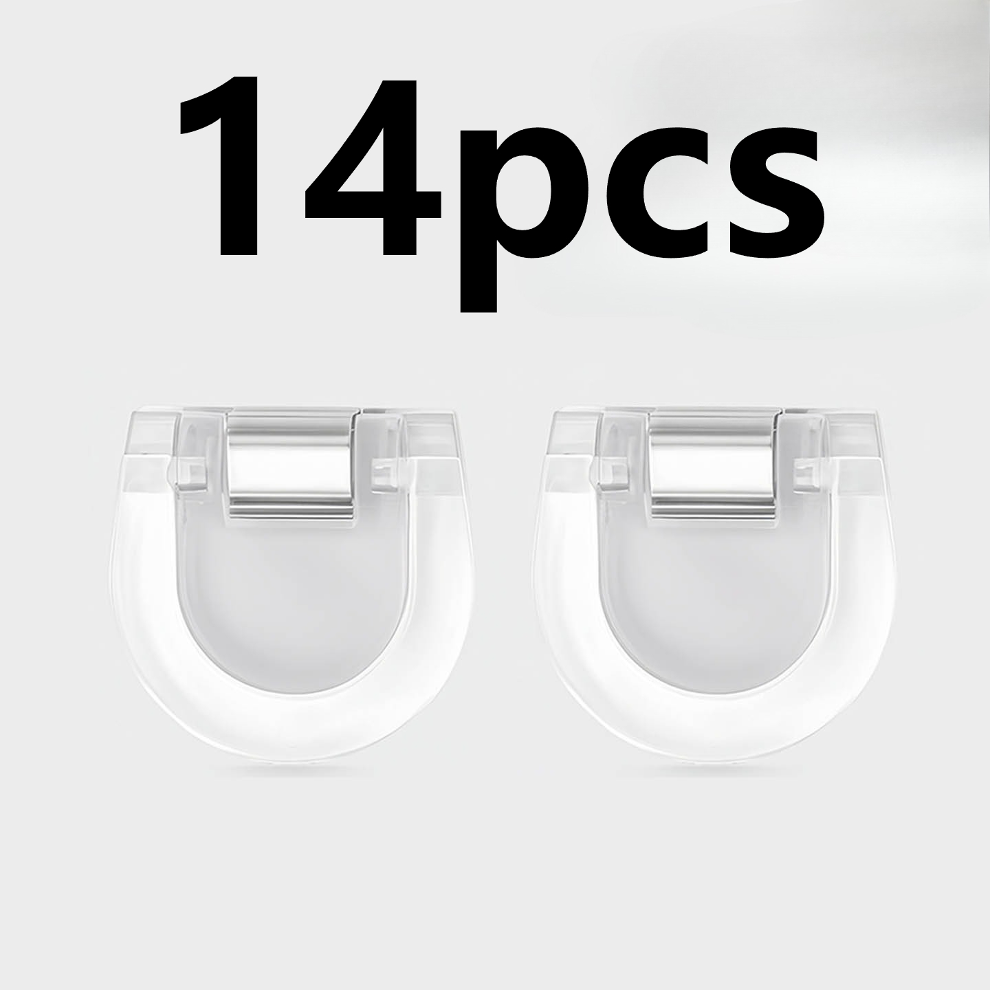 14pcs Seamless Invisible Short Hem Clips | Adjustable Anti-slip Clips For Jeans & Wide-leg Pants | Transparent Plastic