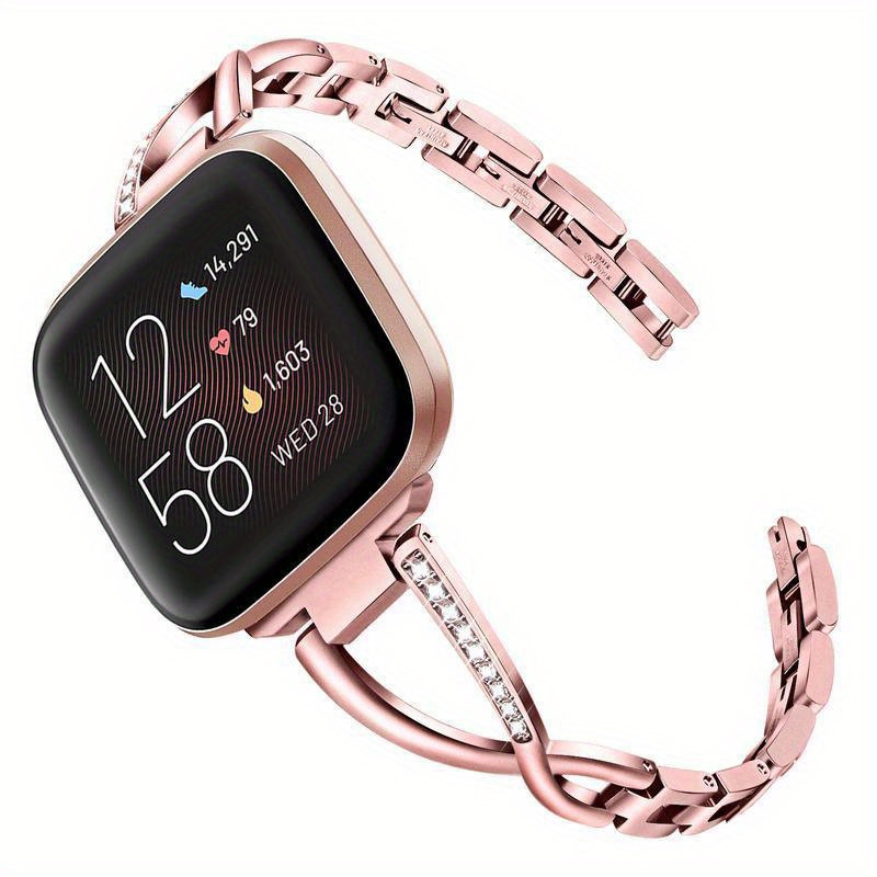 Bracelet Métal Maille Milanaise Fitbit Versa 3 / 4 / Sense 2 / Sense – Acier Inoxydable Élégant & Respirant