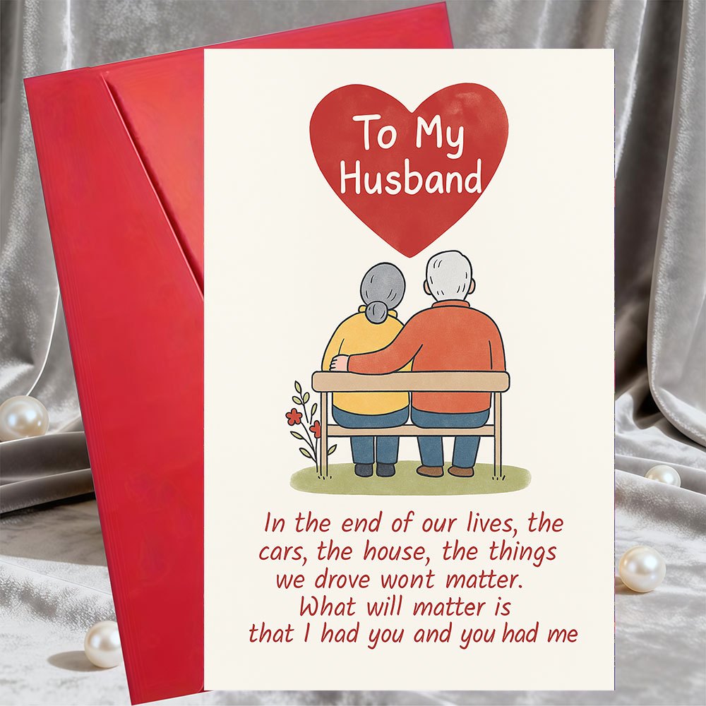 TEMU 1pcto My Husband Romantic Greeting Card Anniversary Or Special Occasions Celebrating Love And From Wife To Husband And Meaningful Gift