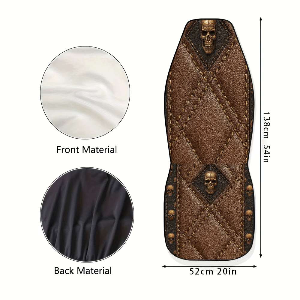 TEMU 2pcs Brown Car Seat Covers Suitable For Front Seats, High , Material, Suitable For Cars, Suvs And Trucks, Women' Accessories, Christmas Eve Scares, Halloween, Special Promotion Clearance.