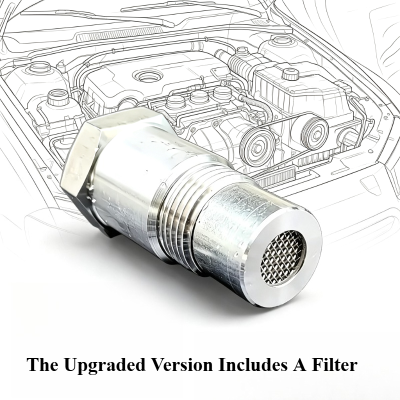 TEMU 1pc Stainless Steel Sus304 Threaded Filter Adapter M18x1.5mm - With Filtration Design For Heavy Industrial And Liquid Delivery Systems,
