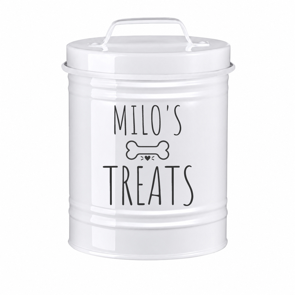 Customizable Iron Dog Food Storage Bucket with Lid