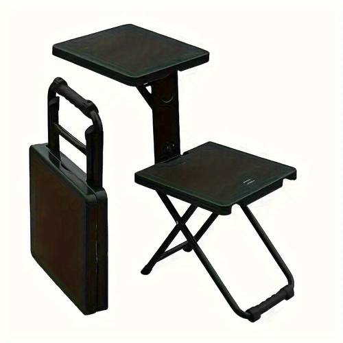 3 in 1 foldable table and chair set for outdoor study and vendor use multifunctional portable folding desk and writing chair with sturdy legs the best gifts for thanksgiving and christmas