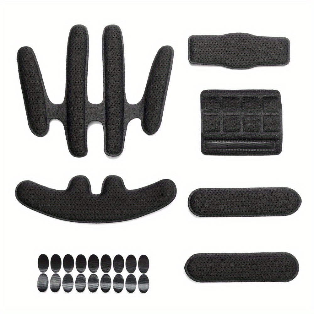 24pcs/set Helmet Liner Kit Seal Replacement Motorcycle Bike Bicycle Universal Foam Mat Set, Without Battery