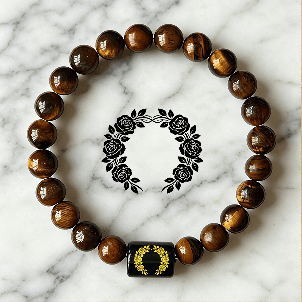 Women's Floral Rose Wreath Bracelet, Elegant Gift for Her
