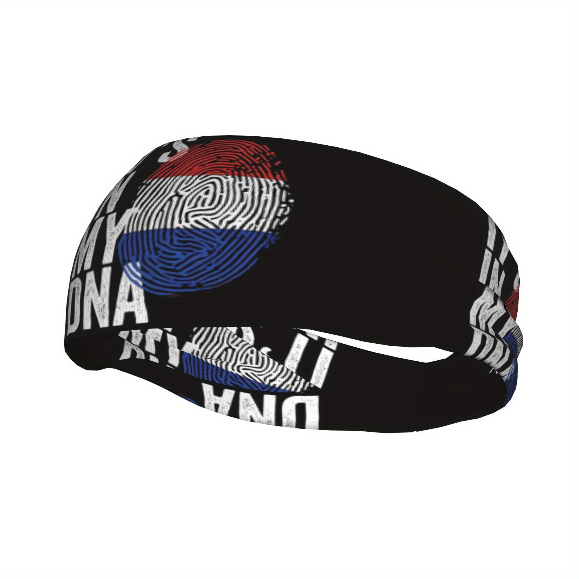 dna the netherlands flag sports headband hygroscopic exercise hair accessory