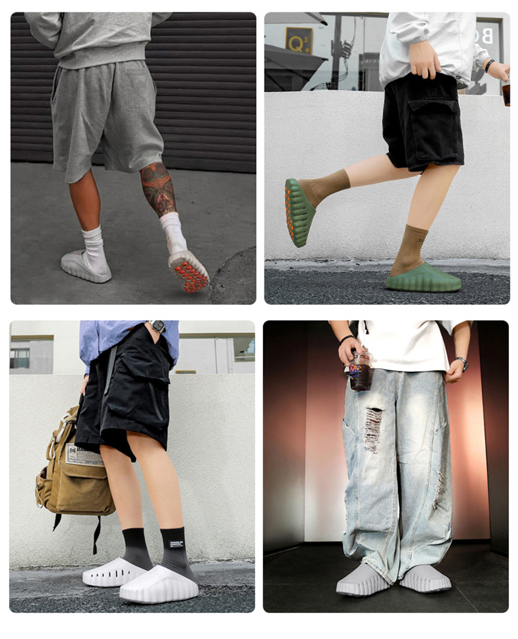 Men'S Summer Outdoor Clogs with a Closed Toe, Casual Beach Footwear in Larger Sizes