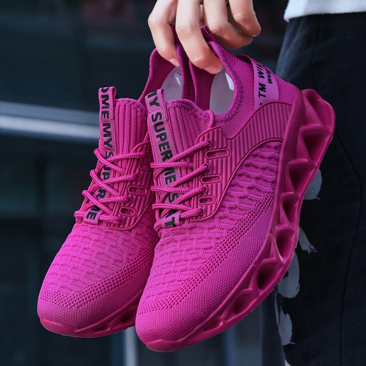 Image of Men' Style Sneakers | Breathable, Shock-absorbing Running Shoes With Non-slip Sole For Jogging, Tennis & Gym - High Top Athletic Footwear, Fabric Upper, Eva Sole, Lace Closure