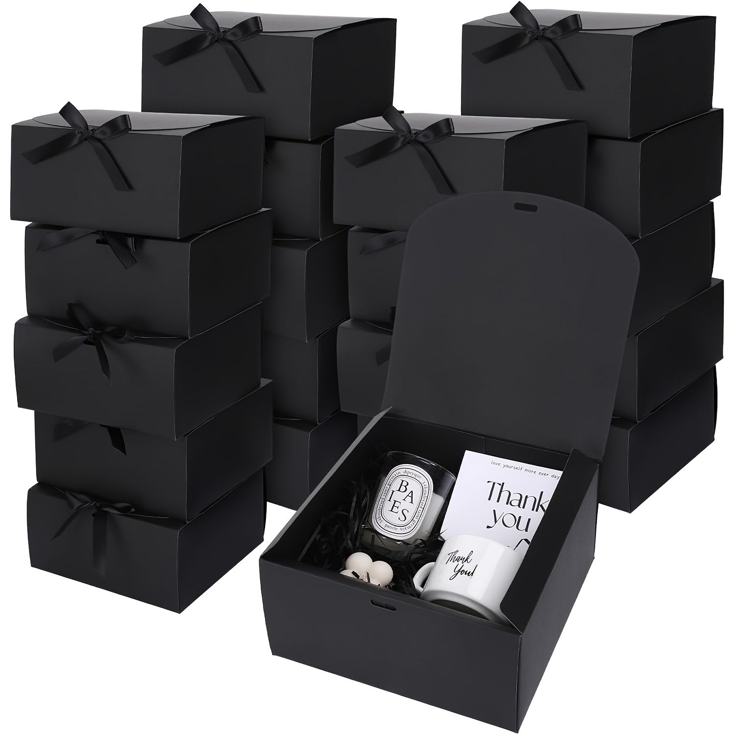 TEMU Regalo /Lui - Scatola Elegante per Gioielli con Nastro, 12 Pezzi - per Matrimoni, Compleanni, di Matrimonio, Natale ed Speciali - Scatola