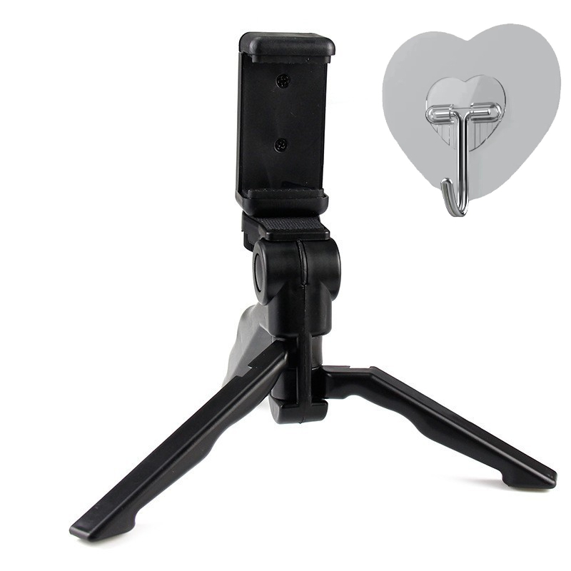 TEMU Newly Upgraded 2pcs Set: Phone Holder   Heart-shaped Hook. Hung Up When For Easy Organization. 360° Anti-shake Phone Holder, Includes 2