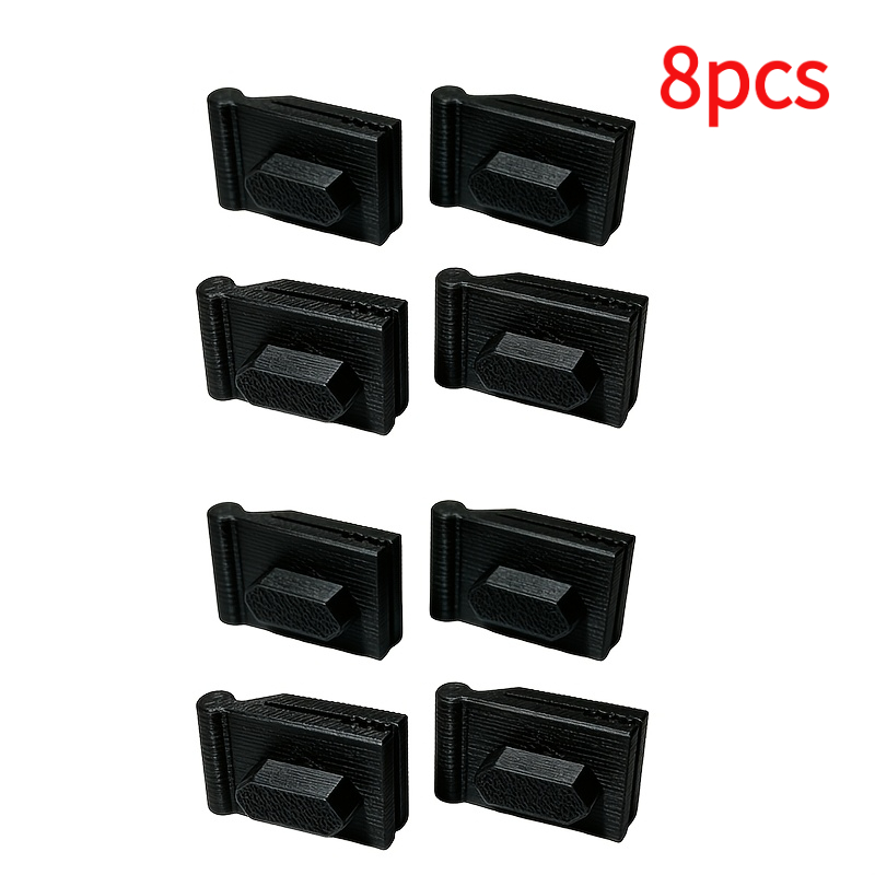 Image of 8pcs/16pcs Awning Bracket Compatible For Keder , Damage-free Sliding Clamping Brackets Insertion Suitable For Van Outdoor Awning Modification, For Keder Rail Track Installation