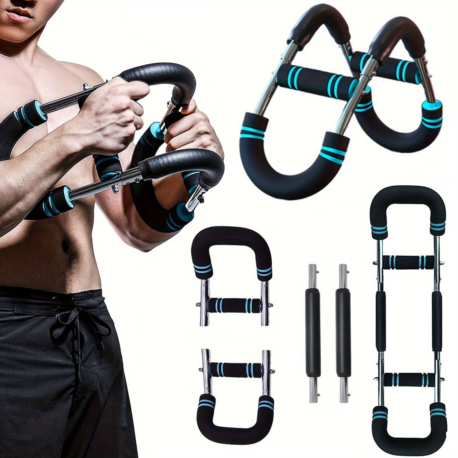 Adjustable Twister Arm Trainer - Spring Resistance Chest & Forearm Workout Equipment