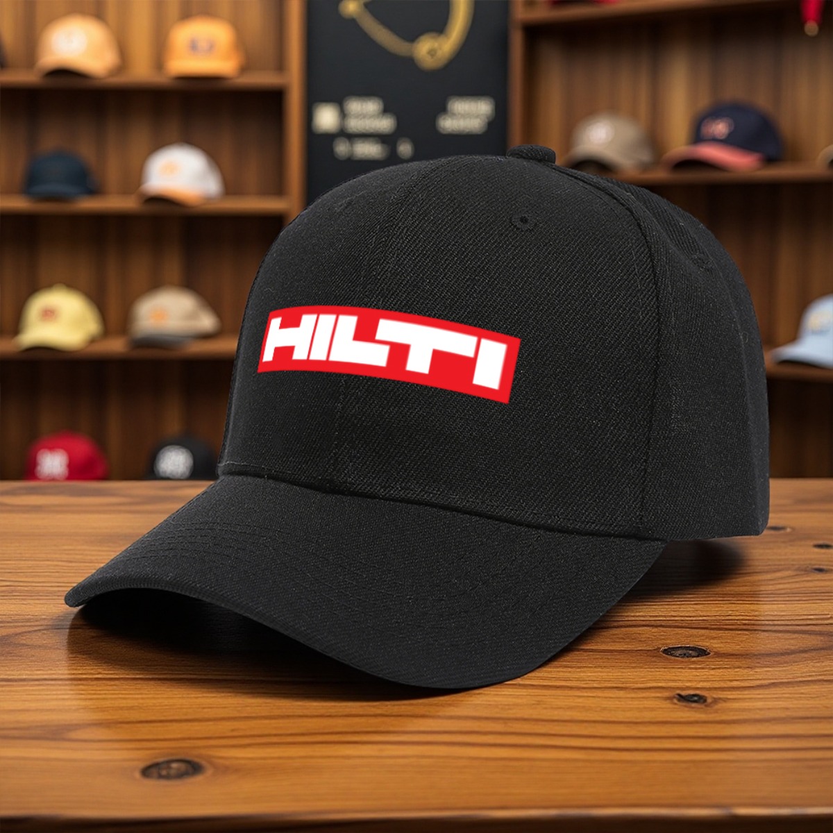 1pc  -Logo Outdoor Work Hat - Heavy-Duty Construction, Lightweight   Fishing & Hiking Cap with Curved Brim, 10 Colors (Black/Red/, for   - Ideal for Construction, Gardening, Camping - Compatible with   - Machine Washable