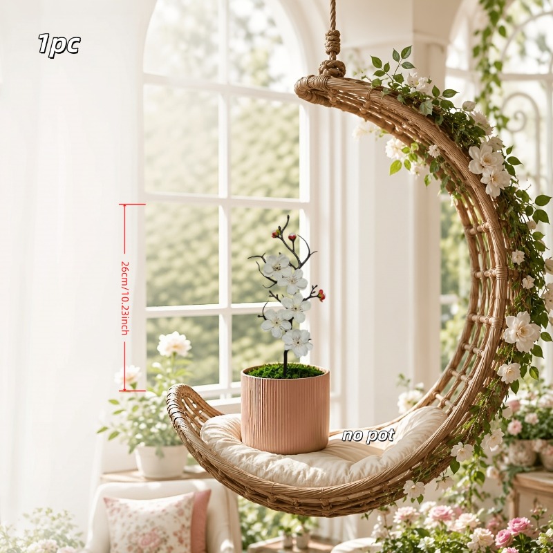 TEMU Bonsai di Prugna Simulata, Articoli per la Casa e , Elegante Pianta in Vaso in , Realistica e Delicata, Decorazioni per la Casa, Adatta per la