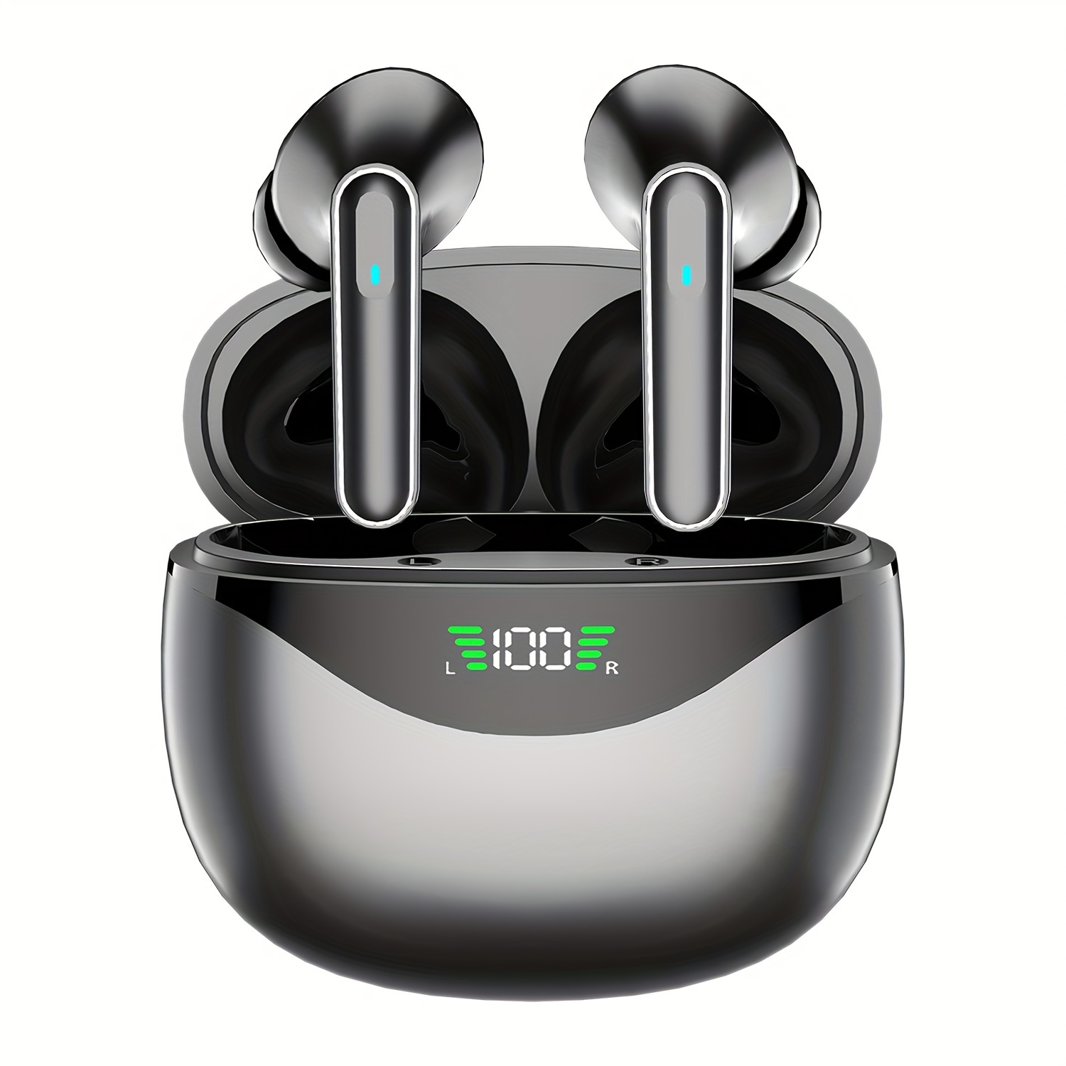 True Wireless In-ear Earbuds With Hd Stereo For Sports Gym, Wireless Earphones With Led Charging Case, Built-in Mic Sport Headphones For Men Women