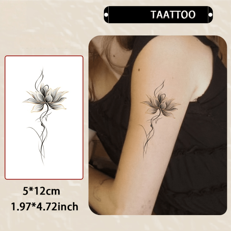 spider lily tattoo black - Qatar
