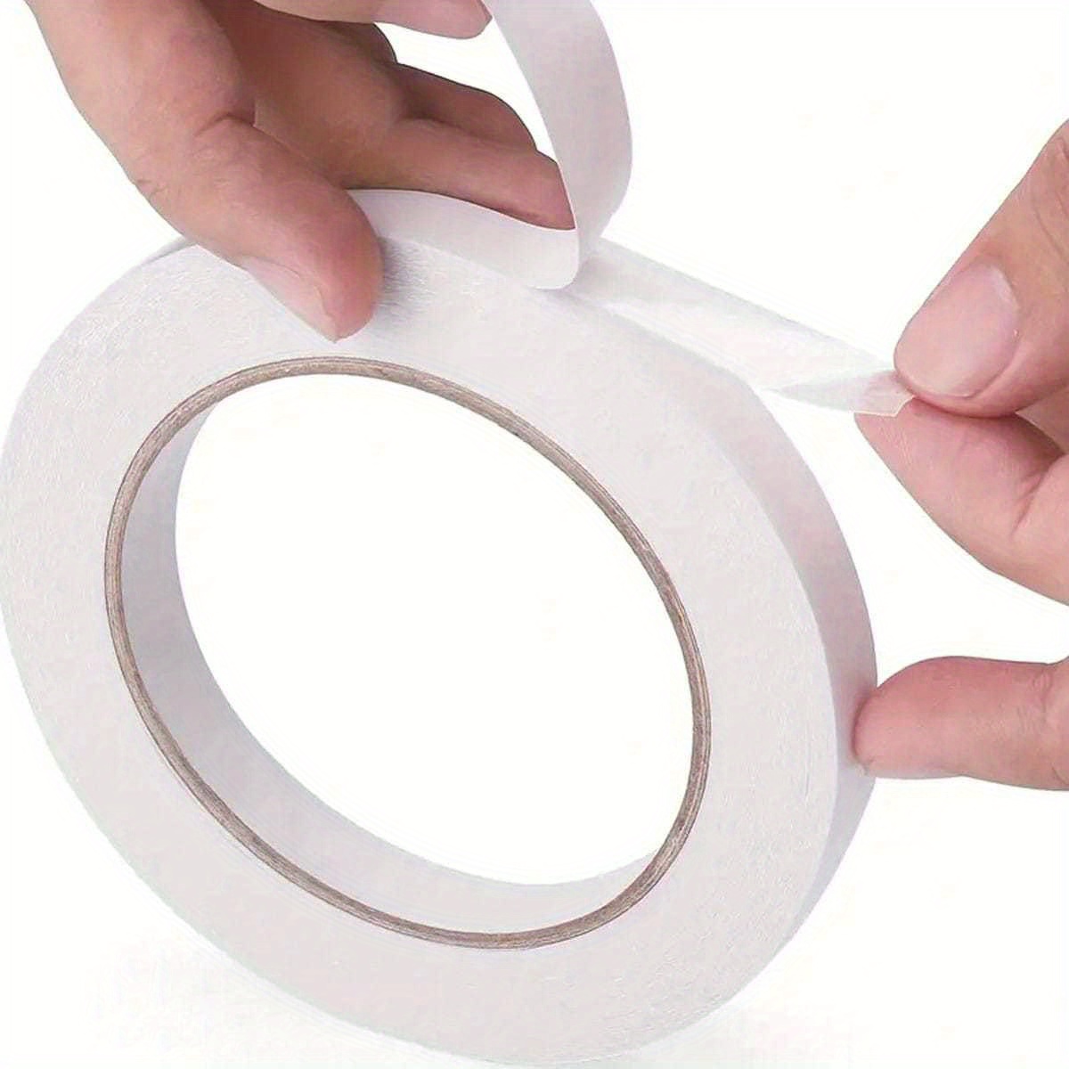 Adhesive Tapes With Double Sides For Crafting, In Sizes, Suitable For Arts And Scrapbooking, Perfect For Photos, Gift Wrapping, Paper Backing, Office Use, School Projects, Parties, And Card Creation