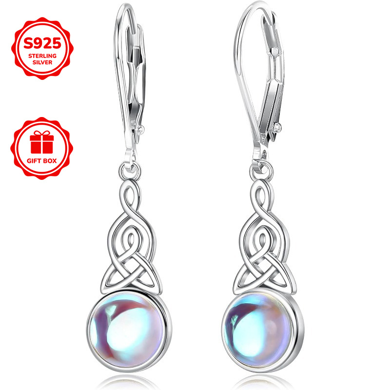 Image of 1 Pair 925 For Women Dangle Earrings Dainty Earrings Drop Earrings Vintage Earrings Dangly Drop Earrings For Women Dangling For Christmas Gift, Ideal For New Year And Daily Wear