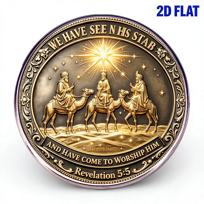 TEMU 1pc, Broche Commémorative de Noël Chrétien 2D, Trois en , de , Badge en Acier Inoxydable, Religieuse, Cadeau de Noël, Cadeau de Noël en Métal J