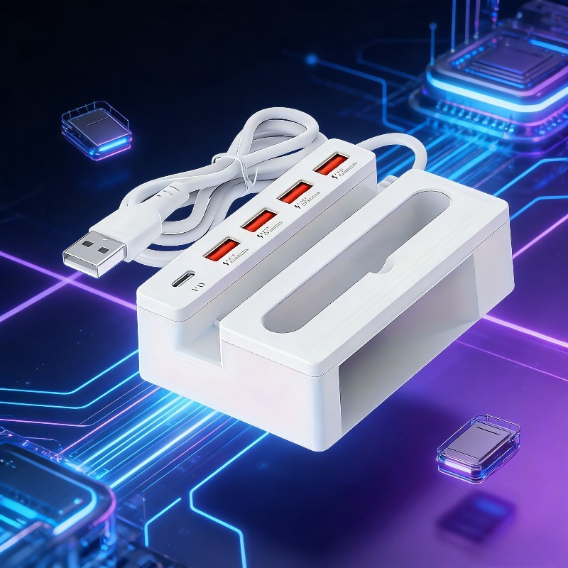TEMU Station de charge pour téléphone portable avec support, chargeur rapide multi-ports prenant en charge la charge rapide PD, portable , , les ,