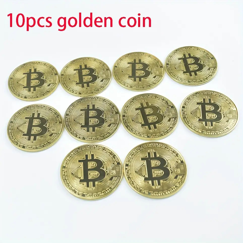 Image of 10pcs Commemorative Coin Set- Iron Material, Event And Party Supplies, Golden And Silvery Plated Commemorative , Gift Items For Occasions