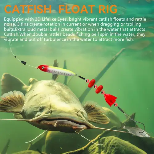 cat fish lure Demon Dragon Catfish Floats,Catfish Rattling Line Float Spook Rattle Floats for Santee Rig Catfishing Tackle(5 Pack) : Sports & Outdoors these jigs can be fished alone or tipped with cut bait in current 5Pcs Catfish Float Rig 4in