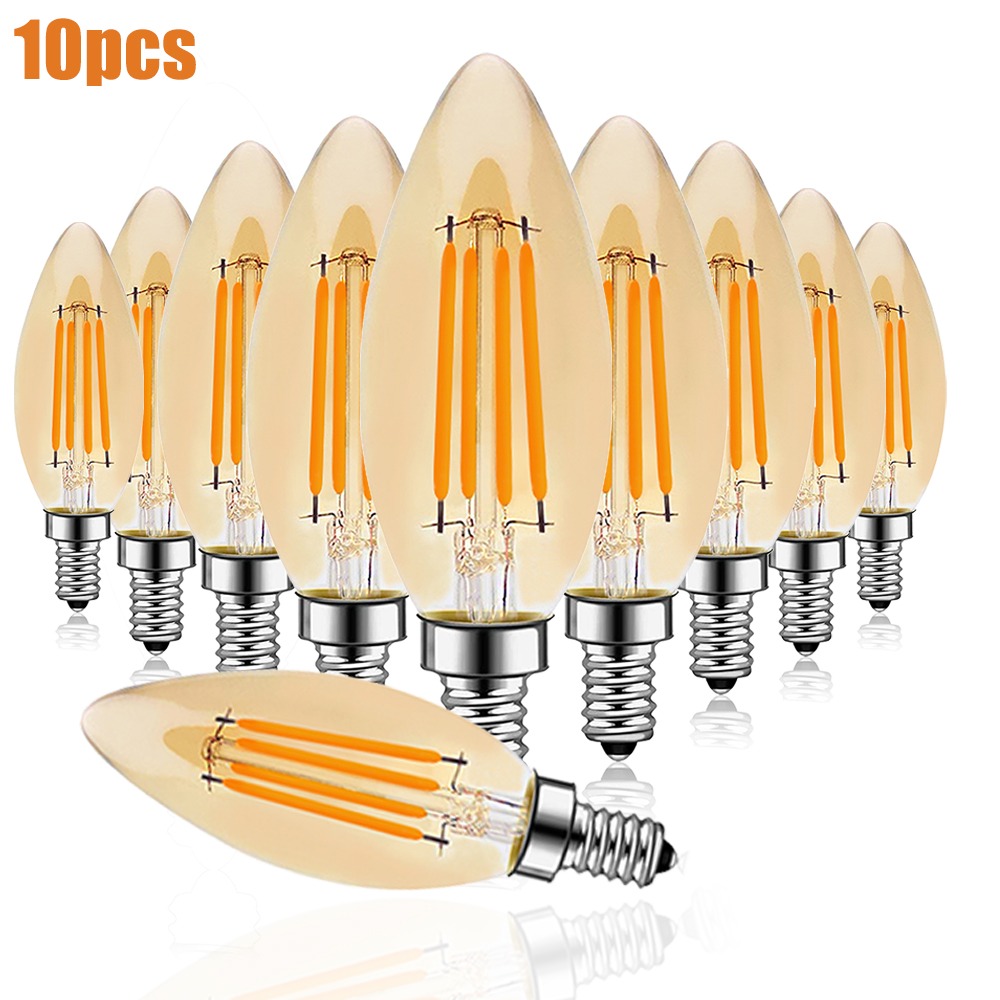 Image of E14 Led Warm White 2200k 3w Ac220v-240v Suitable For Home Lighting Hall Lamps Bedroom Lamps Kitchen Lamps 10pcs