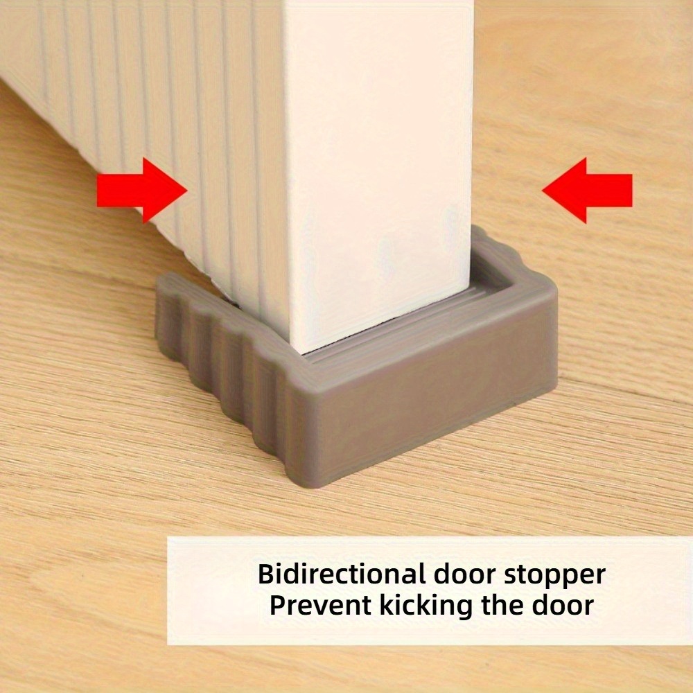 Windproof Door Stopper - Punch-Free Creative Household Safety Wedge, Anti-Pinch Card Design