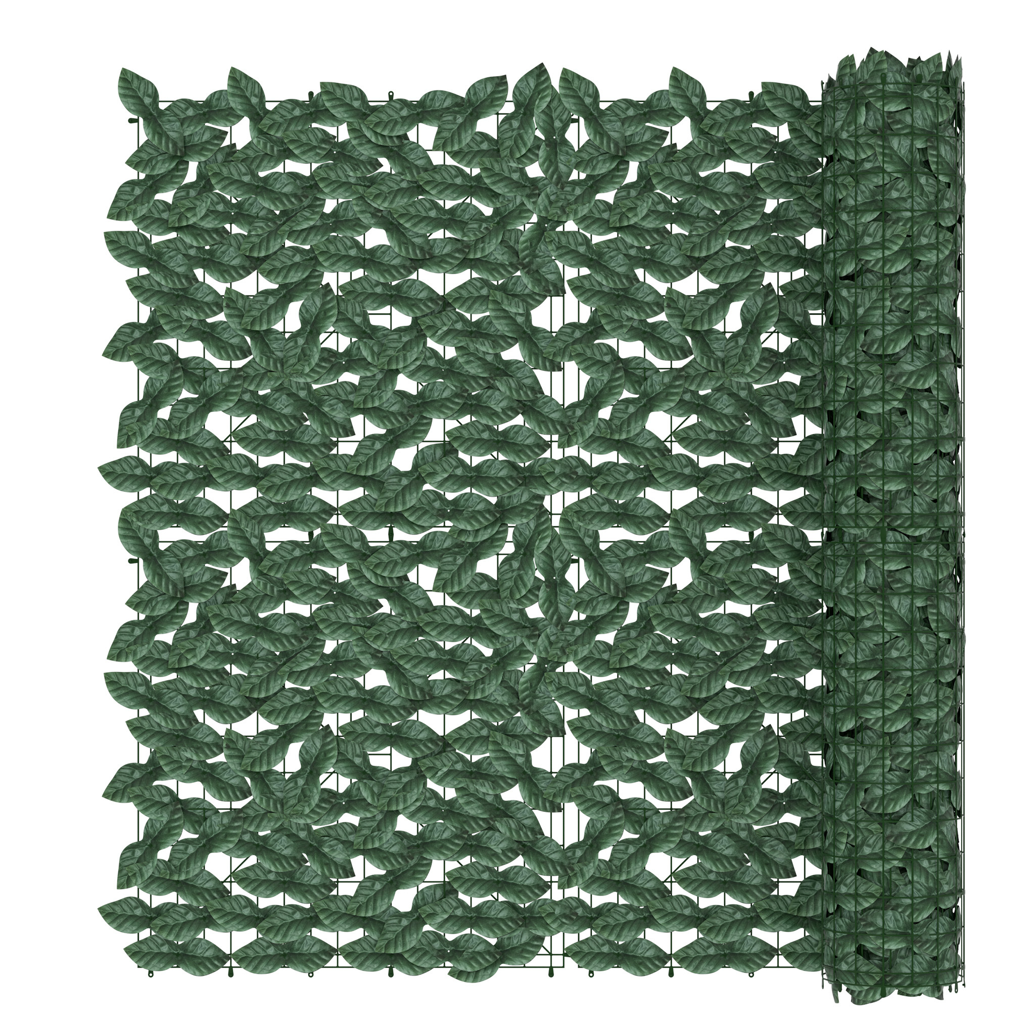 TEMU 1m X 3/6/9m Ivy Panel Privacy Fence Screen - Heavy-duty Plastic Suitable For Garden, Balcony, Cover - Realistic Hedge Panels For Instant Outdoor