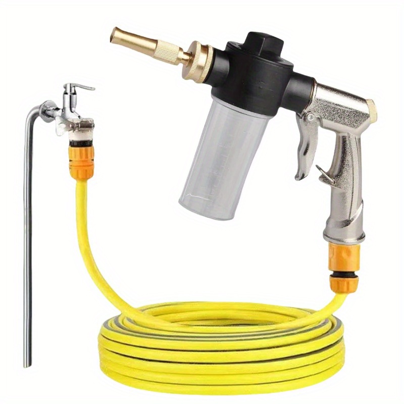 

Household - Car Washing Copper Nozzle And Foam Pot : For Car Cleaning And Watering Applications