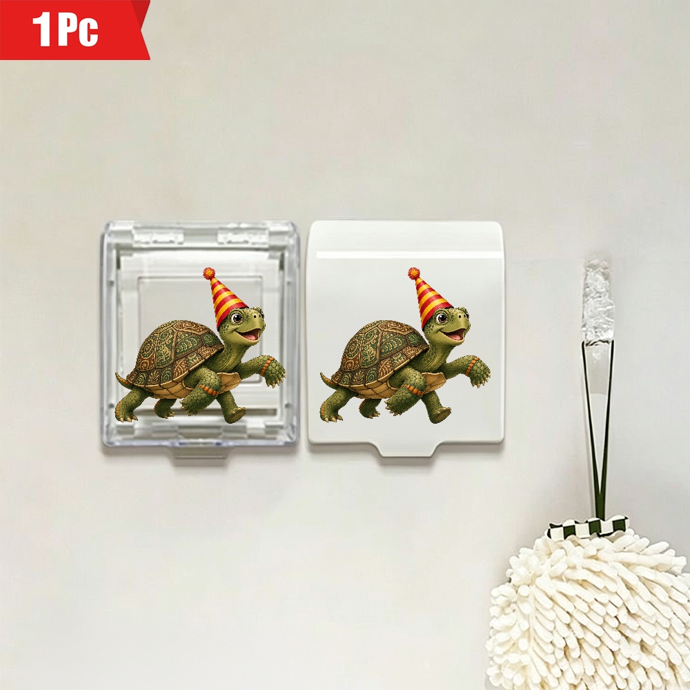 Party Turtle Plastic Outlet Cover with Cute Cartoon Design