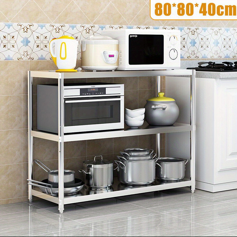 

3 Steel Kitchen Table 80 X 80 X 40 Cm Table Kitchen Table Disassembly 50 Kg Steel Kitchen Storage