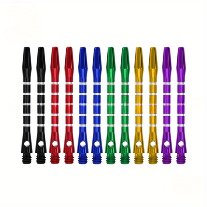 6pcs Multi-Color Options 2BA Aluminum Dart Shafts