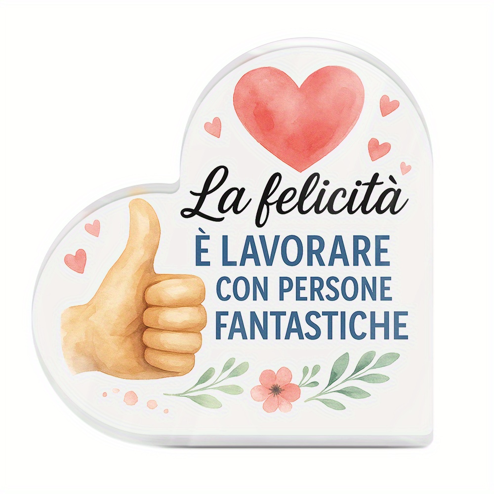 TEMU Decorazione Putuo piatta 2D, 1 pz, acrilico a forma di , decorazione da tavolo, con persone fantastiche, decorazione da scrivania per colleghi,