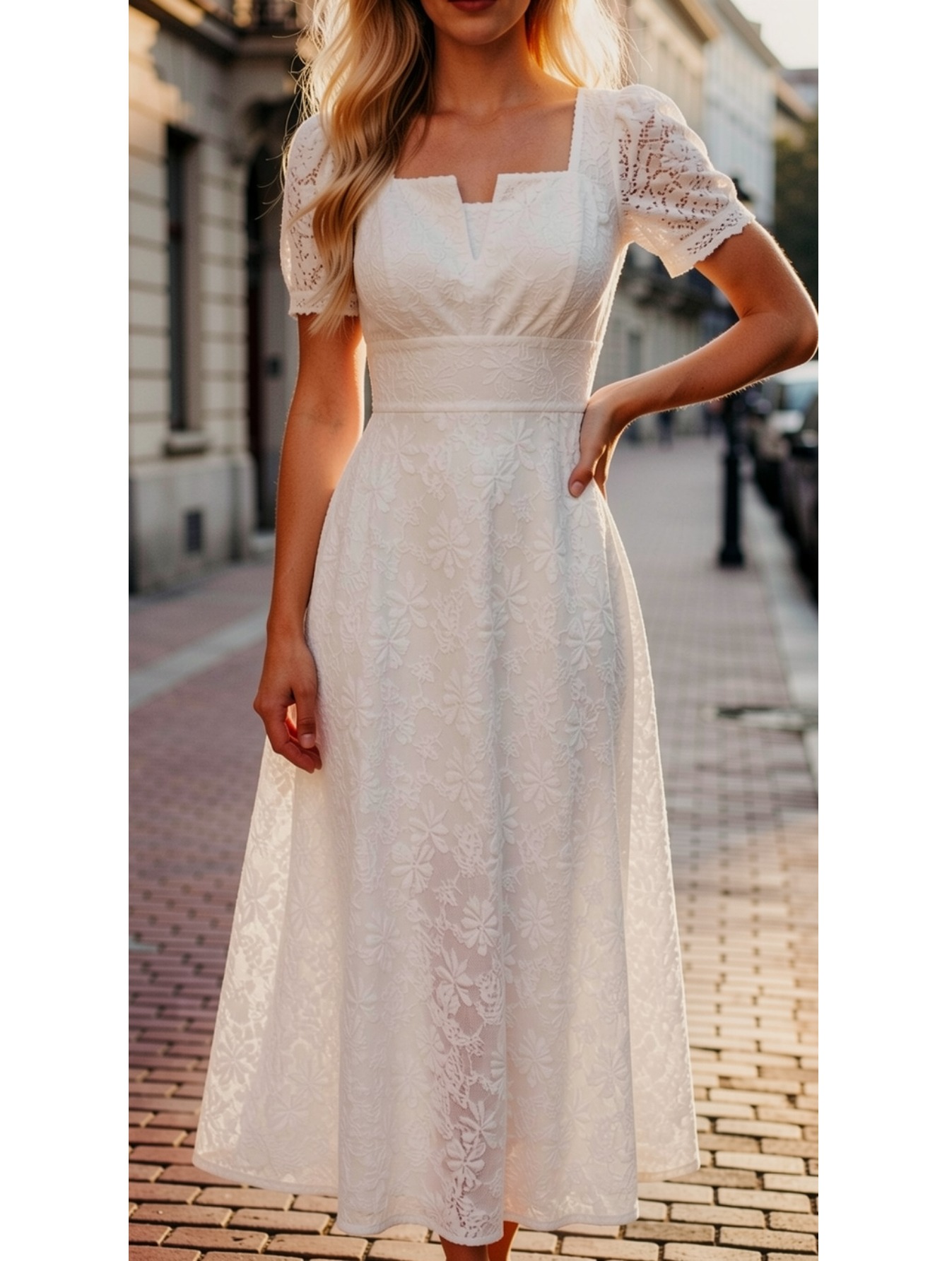 white puff sleeve dress sold on Temu United States white puff sleeve dress sold on Temu United States