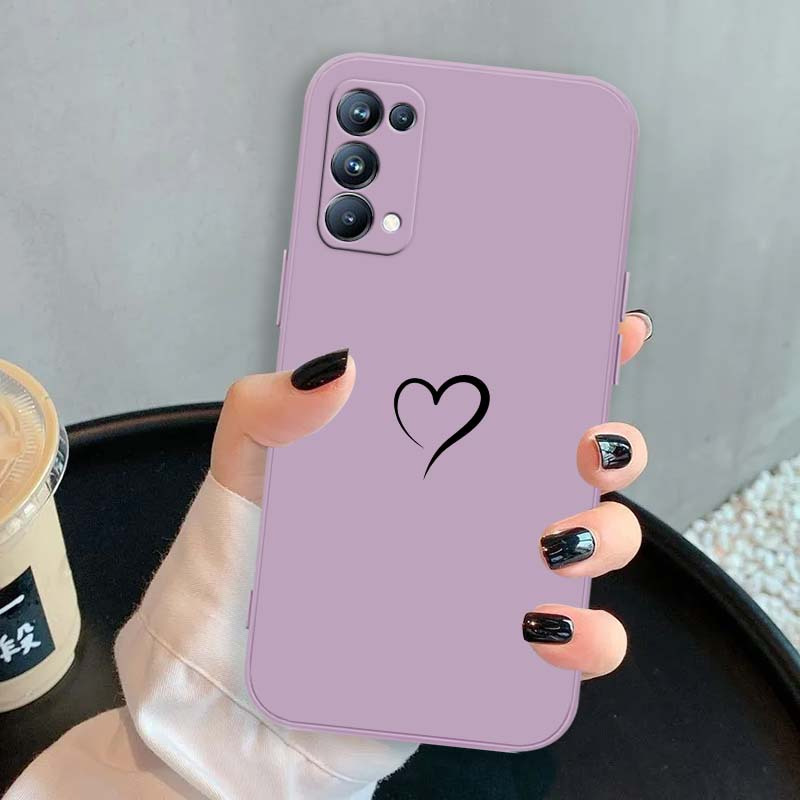 TEMU Minimalistic Phone Case Gift For Oppo , Reno3, Reno4, Reno5, F Z Pro 5g, F K Se, Z   5g In Blue And Purple