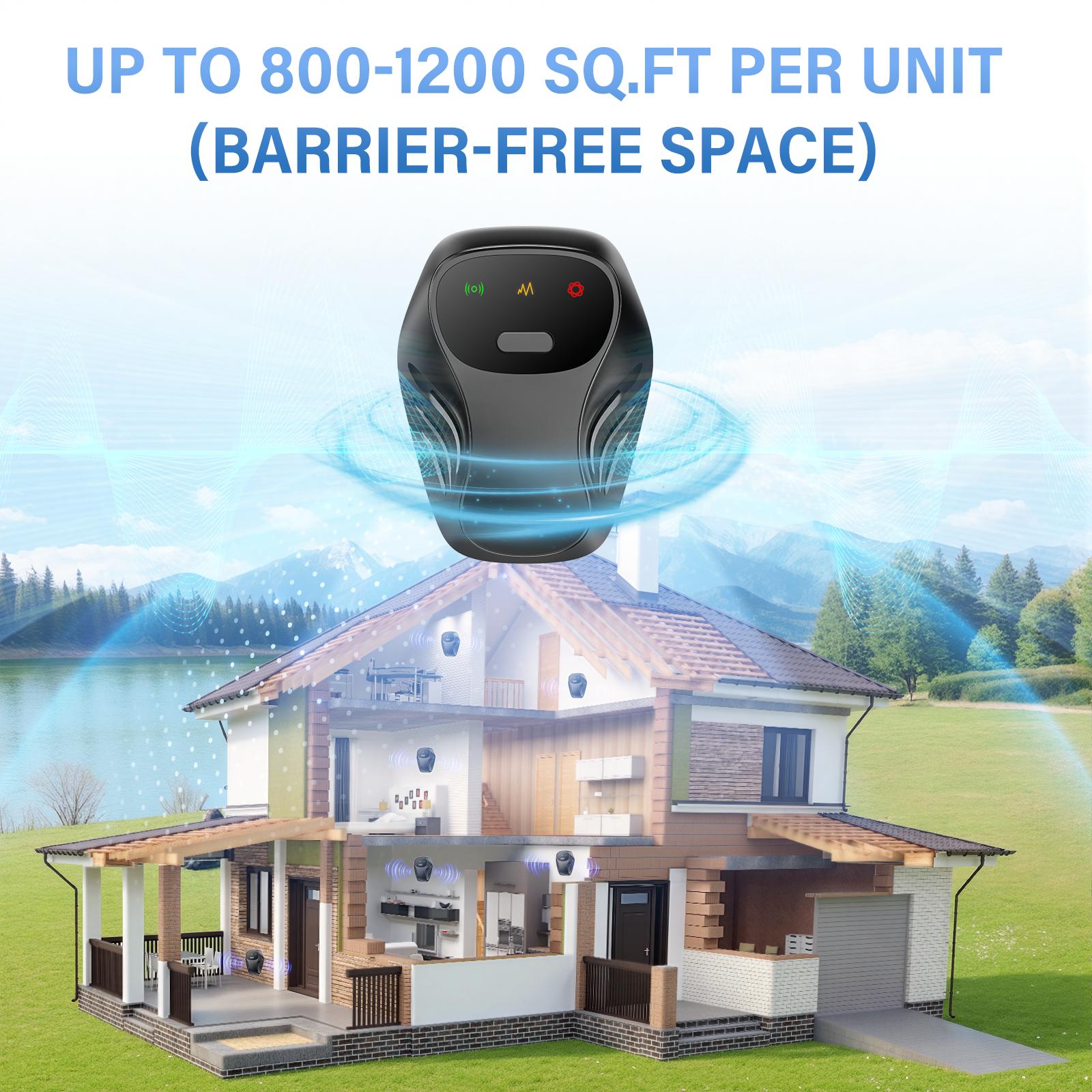 Ultrasonic Pest Repeller with Dual Speakers USB Powered for Indoor Rodent and Insect Control Safe for Humans and Pets