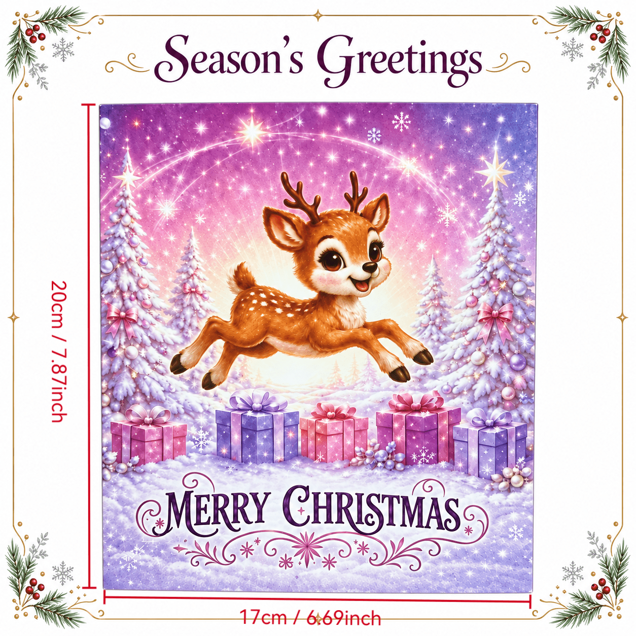 Christmas Advent Calendar, 24-Day Countdown Gift Box