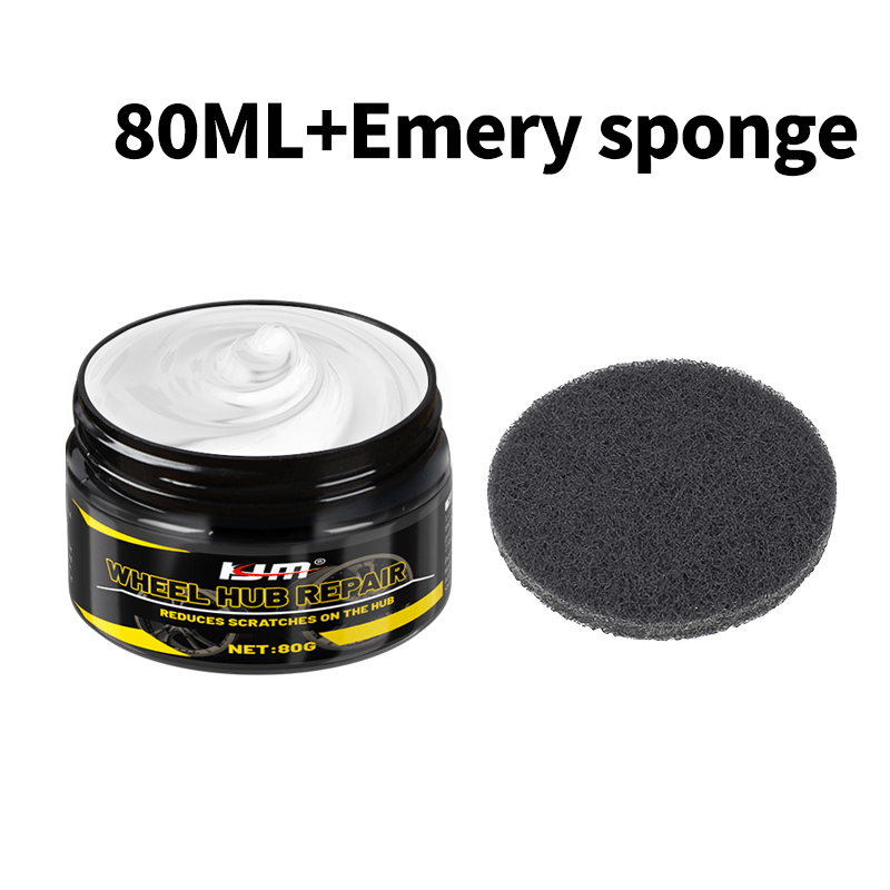 TEMU Car Wheel Scratch Repair Paste, Black And White Silvery Aluminum Alloy Restoration, Wear, Rust & Fade Fixer, Tire Scratch Paint Restorer For Car