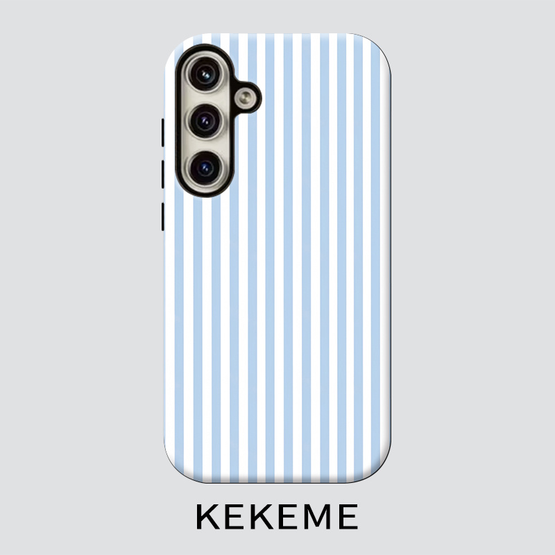 TEMU Phone Case: Kekeme And White Striped Film -one Phone Case, Suitable For Galaxy S26 S25 S24 S23 S22 S21 S21  S21 Fe Edge S20 A15 A16 A17 A23 A32