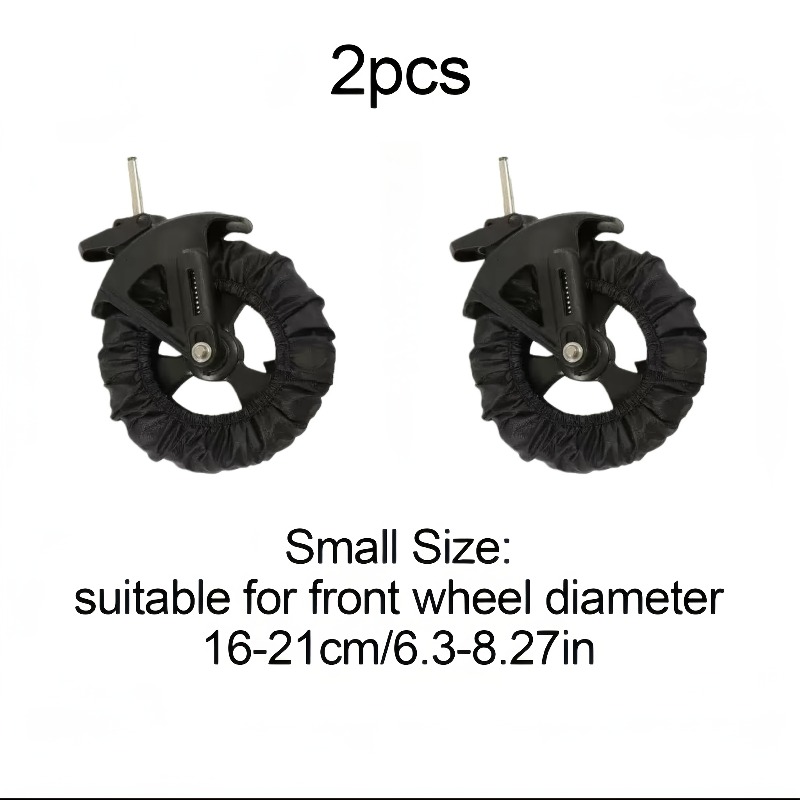 TEMU Stroller Wheel Dust Covers, Suitable For Most Strollers, Wheel Protection Covers, For Indoor Use, Preventing Dirt From Outside, Keeping Floors