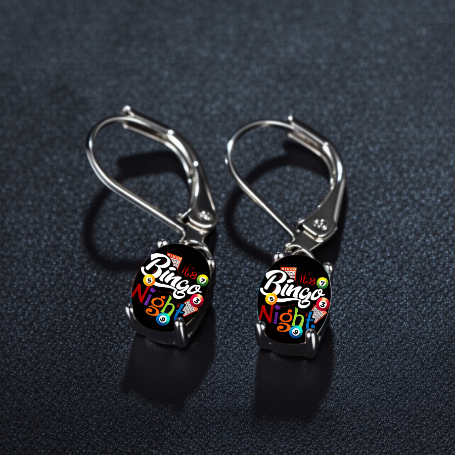TEMU 2pcs Earrings Ball Earrings Game Earrings Pendant Earrings Number Earrings Jewelry Additions Unique Jewelry Party Gifts Birthday Gifts Everyday Gifts Celebration Gifts