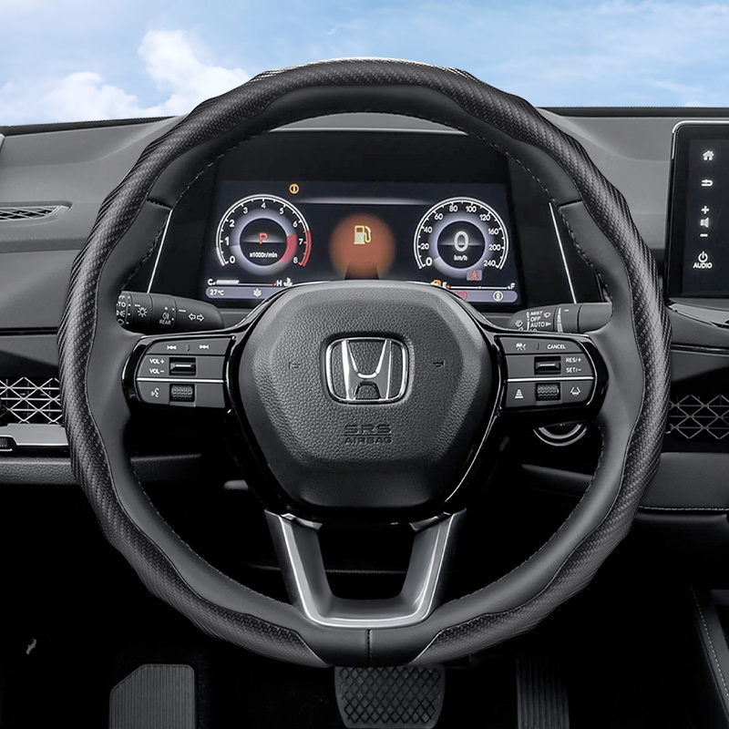 TEMU Compatible For Steering Wheel Cover Compatible For /civic/accord/jazz///city/pilot/odyssey/passport//fit///e/ - Carbon Fiber Texture, Quick
